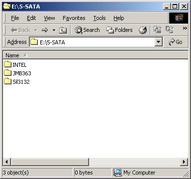 Figure 7-36: SATA RAID Driver Installation Program Step 3: Double-click the INTEL