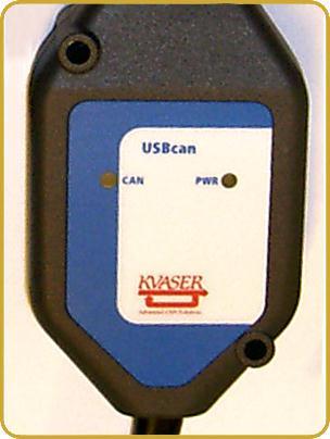 Kvaser USBcan II User's Guide 11(18) 1. 2. Figure 4. USBcan Rugged. LED configuration. Device USBcan HS/HS Rugged USBcan HS Rugged LED 1 (Red, denoted CAN ) CAN traffic on either channel.