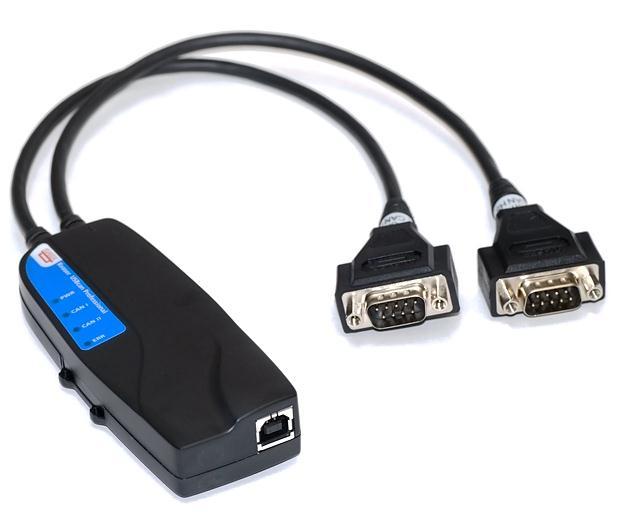 Kvaser USBcan Professional User's Guide 8(23) CAN channel connectors USB