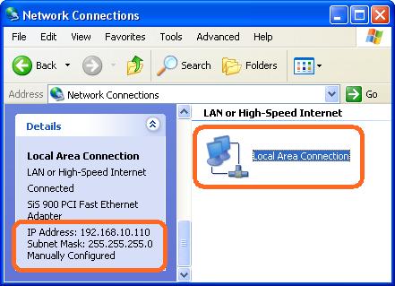 Internet/WAN access is the Static IP If you cannot see any Broadband Adapter in the Network Connections, your Internet/WAN access is DHCP