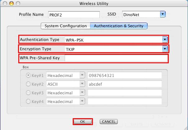 Figure 3-16 6. For WPA or WPA2, please select from Authentication s drop-down list. Select TKIP or AES from Encryption s drop-down list.