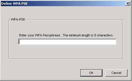 5. If selecting WPA or 802.