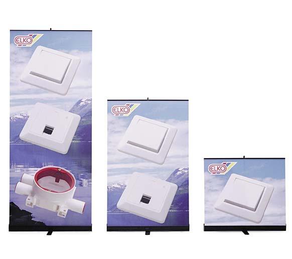 The retractable banner stand, launched then for the first time, is still just as effective today and can easily be set up in less
