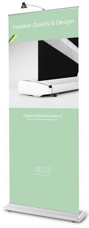 Expand MediaScreen 4 PRODUCT ENHANCEMENT New Size 39 3/8 (100 cm) AVAILABLE EARLY 2009 Quickly and easily set up your message wherever your target audience may be.