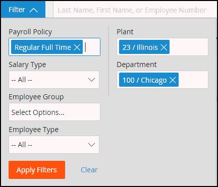 Employee Search Search for applicable employees to view their employee information. For Web Time companies not integrated with Web Pay, employees can be added via this page.
