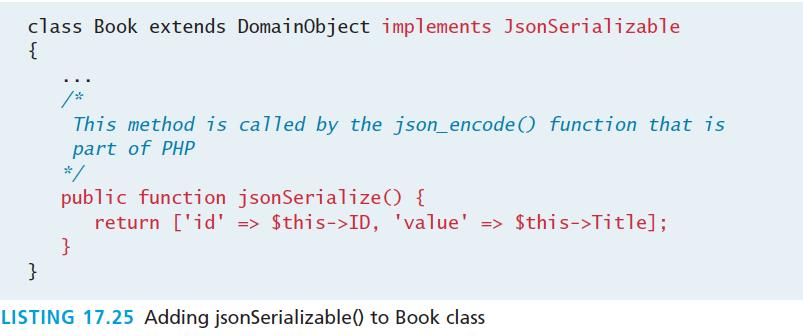 Creating an JSON