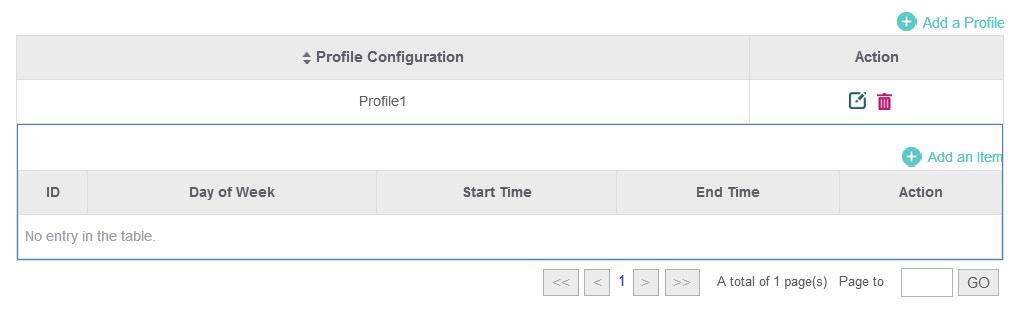 3 ) Click and configure the parameters to specify a