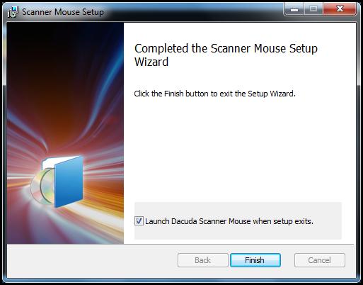 You may then restart the scanner mouse installation process