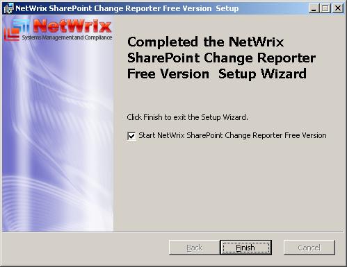 3.2. Installing the Product The SharePoint Change Reporter can be installed on any computer in the managed domain. Choose one of the computers to be the management server.