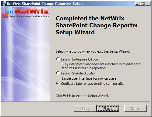 msi using the Freeware Edition, or spcrfull_setup.msi using the Standard or Enterprise Edition. The installation wizard guides you step-by-step through the installation process.