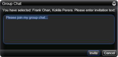 Conference IM Group Chat Bria 3.0 for Windows User Guide Enterprise Deployments Group chat allows you to exchange instant messages with a group of people in the same session.