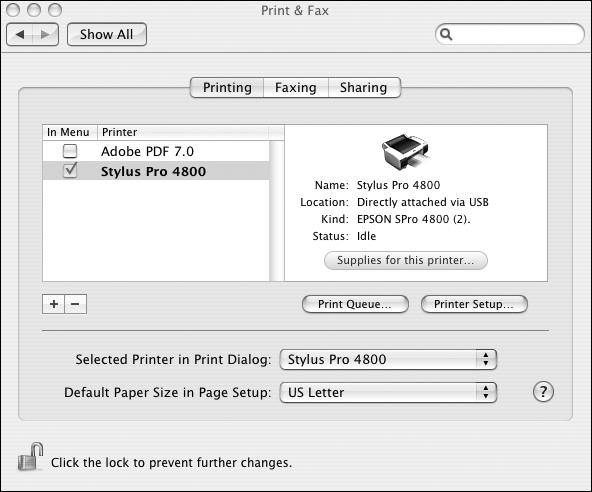 Name field on this screen. Note: If your Macintosh cannot find the printer, click More Printers and select the appropriate interface. 3.