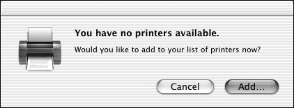 28 Setting Up the Printer Adding the Printer in Mac OS X 10.3.x 1.