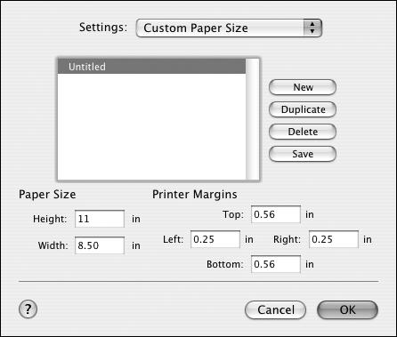 64 Printing with Epson Drivers for Macintosh 4. Click the Paper Size pop-up menu. If you re printing on cut-sheets, select the size of the paper loaded in the printer. Then continue with step 7.