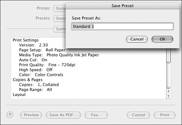 74 Printing with Epson Drivers for Macintosh Note: If you check the settings on each screen in the pull-down menu, go through them carefully from top to bottom.