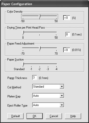 Printing with Epson Drivers for Windows 93 Note: You may need to change the Color Density setting if your custom profile was created to optimize D-max and color gamut.
