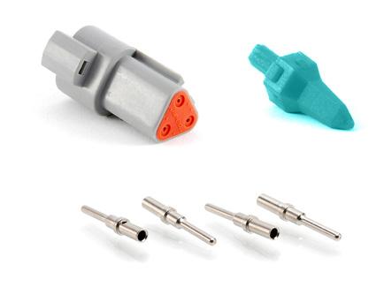 AT SERIES STANDARD PLUGS, RECEPTACLES & WEDGELOCKS A AT 3 POSITIONS 3A Plug Part Number Description Part Number Description AT06-3S Plug, 3-Way Contact Size 6 Wire Range (AWG) Amperage 3 AW3S 4-20