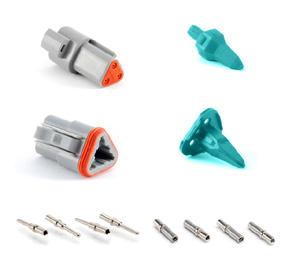 AT04-3P-KIT0 3 Pin Receptacle, Wedge and Contacts Kit Plug & Receptacle Kit Part Number Description AT3PS-CKIT 3-Way Pin and Socket Plug, Receptacle, Wedge and Contacts Kit NOTE: s are required for