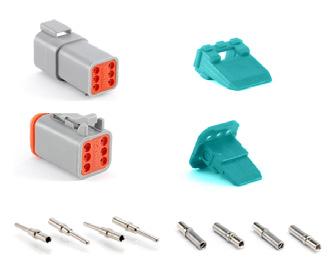 AT SERIES STANDARD PLUGS, RECEPTACLES & WEDGELOCKS AT 6 POSITIONS 3A Contact Size 6 Wire Range (AWG) Amperage 3 4-20 AWG Plug Part Number Description Part Number Description AT06-6S Plug, 6-Way AW6S