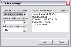 Section 4 - Configuring the Serial Server Figure 38.