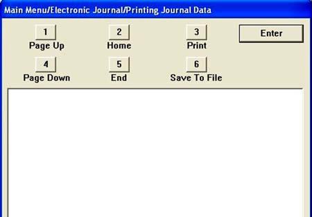 APPENDIX A - SAVING JOURNAL RECORDS / PARAMETERS/OPERATIONAL CHECKS The report is displayed in a management report dialog that can be printed to