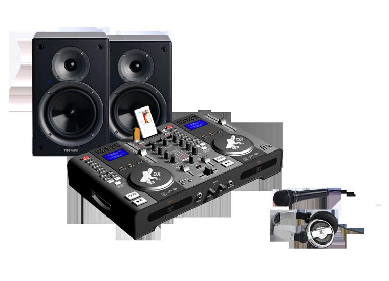DJ PRO 2000 specification OTHER TIBO AUDIO PRODUCTS Mixer: Large LCD display with blue back light 2 x CD drive 2 x USB slot Mp3 playback ipod docking station 40 sec.