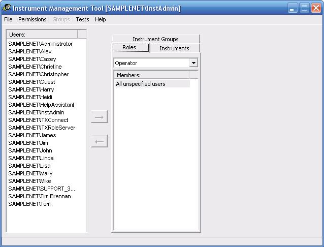 Figure 1: The Central Instrument Management Tool Setting the Central IMT Language The default language setting for the Central IMT software is English.