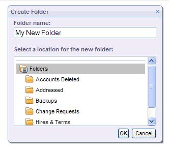 For example, you can create a folder for a project, a specific topic, or a