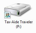 second picture above, then click on the Open folder to view files option and click on the Start Traveler file located in the root of the USB drive.