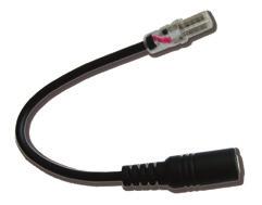 (L x W) Converts a wet location plug to a hard-wired connection (1x male & 1x female wet location plug). Wire: 22/2 AWG. Dimensions: 4.5 x.3 in.