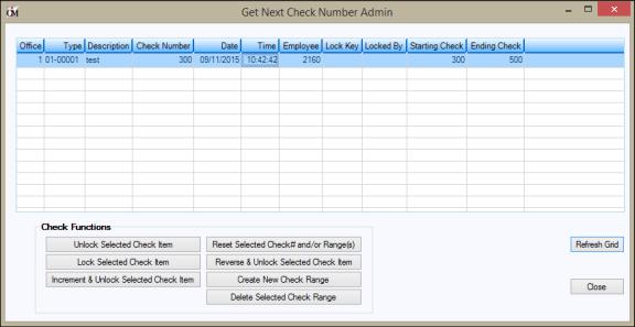 165 Creating MICR Check Ranges CIM GOLDTeller Functions menu > Administrator Options > MICR Check Form Designer In order to use CIM GOLDTeller MICR checks, you must set up check ranges for each type