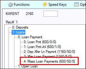 How to... 185 Mass Loan Payments (600/50/0) Use the Mass Loan Payments screen to quickly process many transactions for many different accounts.