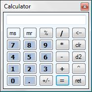 Functions 231 Calculator CIM GOLDTeller Functions menu > Calculator Calculations can be performed by selecting "Calculator" from the