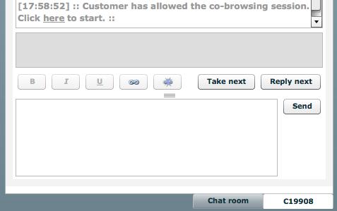 2 How Co-Browsing Works If co-browsing add-on is enabled, a new option is displayed under the Customer menu.