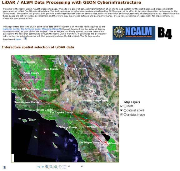 B4: Southern San Andreas Fault data set Tutorial This portion of the manual will guide you through downloading data from the B4: Southern San Andreas Fault (B4).