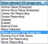 You handle and delegate alarms in the alarm list in Network Video Management System Smart Client.