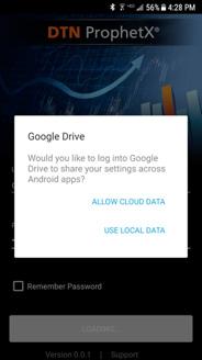 E. Cloud Storage Storing Data in the Cloud If you would like the ProphetX Quote List and News search listing on your Android smartphone