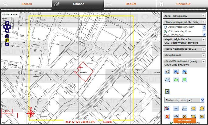 - 12 - You can now click on any of the shapes (polygons) within the mapping to annotate as required. The example below shows the property boundary highlighted in red.