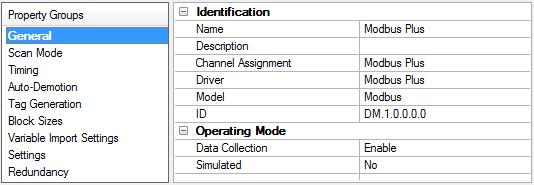 11 Driver Device Properties Device properties are organized into the following groups. Click on a link below for details about the settings in that group.