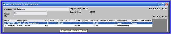 a negative amount and a positive amount (cancelling each other out) RECORD A CREDIT