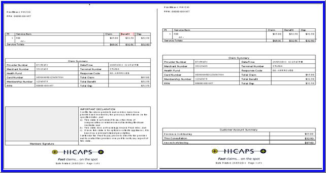 Once the process has completed successfully, PPMP will display & print the claim summary for you