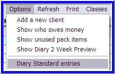 Standard Entries Setting up a standard or default diary layout Click to watch video Naturally you won't want to have to allocate every column on