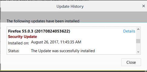 Background Information This behavior was observed after Firefox update to version 55.0, which was introduced on August 8, 2017.