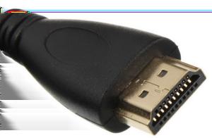 Figure 8: HDMI cable Procedure 1. Connect the cable to the HD1 port on the XT Codec Unit: Figure 9: Connecting a monitor to the XT Server 2. Connect the cable to the HDMI port on the monitor.
