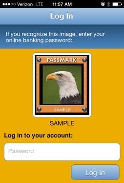 Step 3: Verify Your Passmark Image and Phrase, which were selected