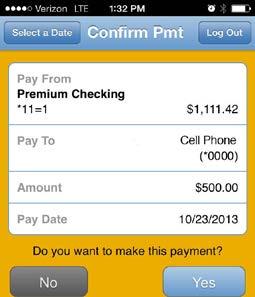 Step 7: Confirm the account type where the payment is being made from and the payment amount and