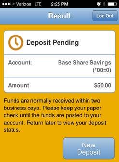 Step 9: Keep your paper check until the funds are posted to your