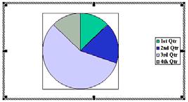 Click on the OK button to finish the process. The Pie chart will be displayed, as illustrated. 6.4.1.