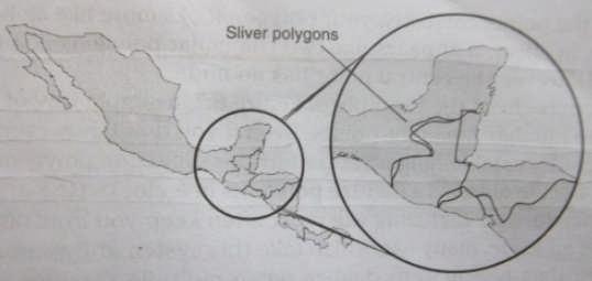 In such a cases you are required to digitize the adjacent lines between polygons more than once. What is Silver Polygon?