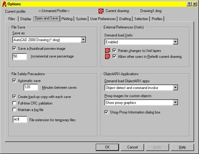 Other settings that you can change on the Display tab include Display properties of AutoCAD window elements Resolution settings that affect rendering quality Size of AutoCAD crosshairs Display